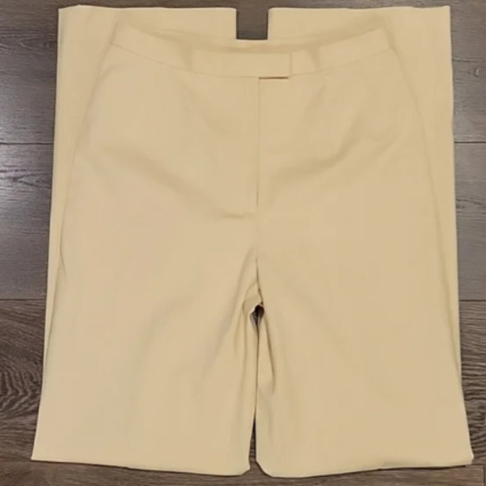 ❤️ LAFAYETTE 148 HIGH RISE COTTON SATEEN STRAIGHT LEG TROUSERS/PANTS, 4 (27)
